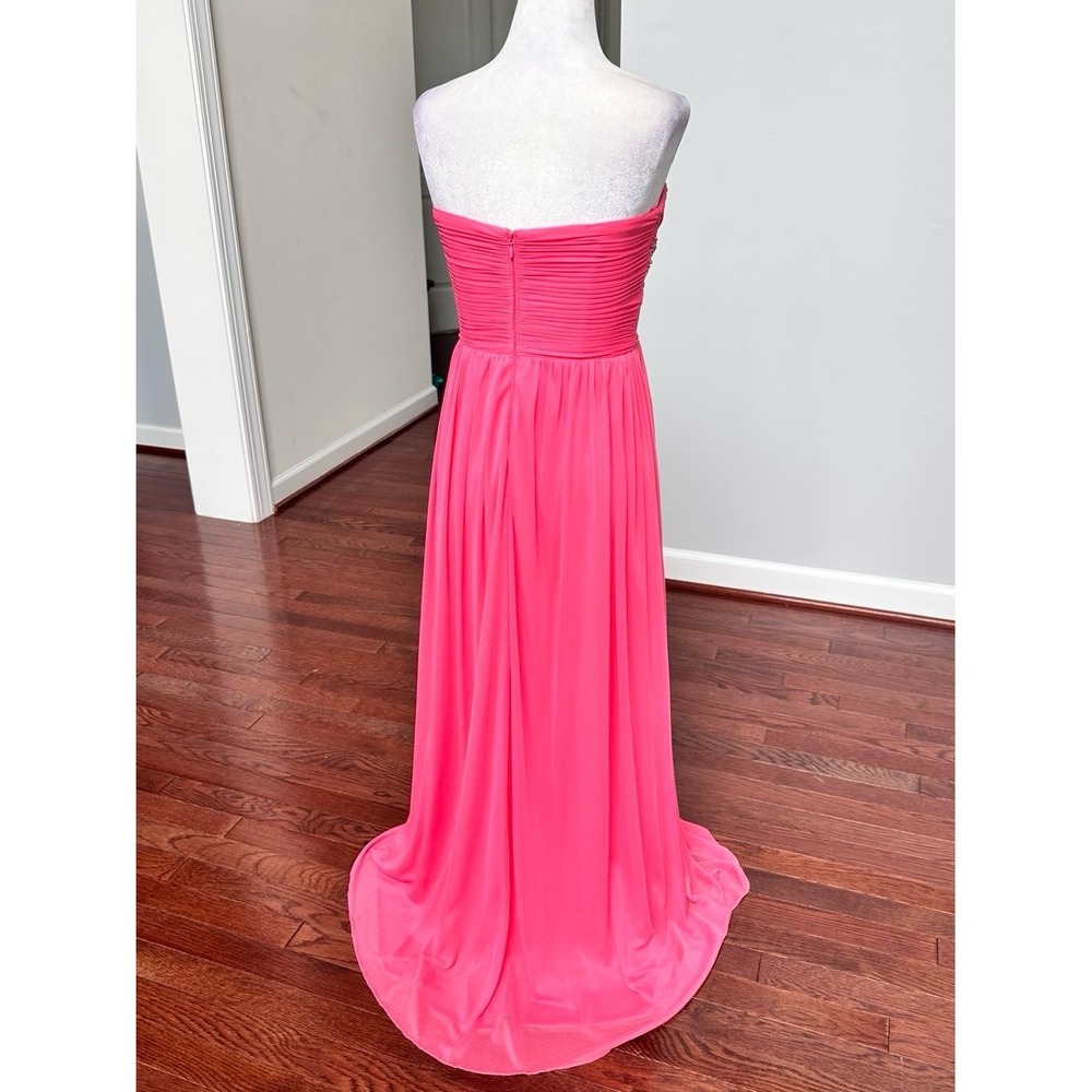 Decode 1.8 Peach Feminine Strapless Beaded Embellihsed Gown Dress Size 2 - Picture 5 of 11